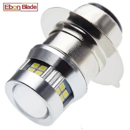 1 stk. P15d P15d-25-1 Px15d T19 H6m Led Motorcykel Forlygtepære Hi-lo Beam Hvid 6000k Scooter Knallert Frontlys Lampe 6v 12v Dc