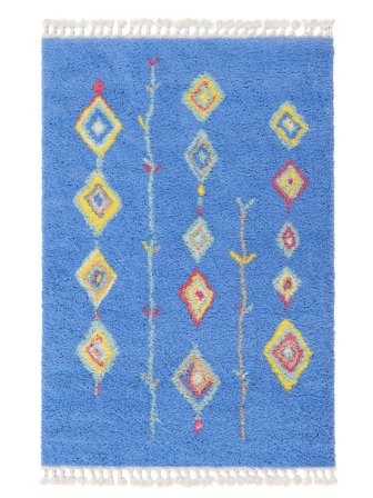 Nanna 160X230 Sininen/Monivärinen Matot