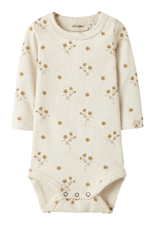 Lil'Atelier NBFLAYO SIG LS SLIM BODY LIL Bodies & set Dam Beige 68