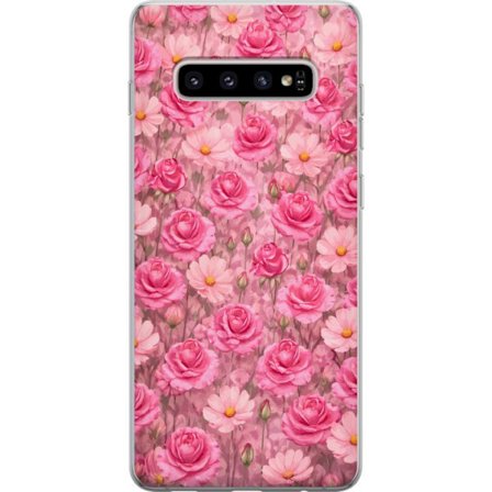 Yhteensopiva Puhelinkuori Samsung Galaxy S10+ Petal Reverie Blush Rose