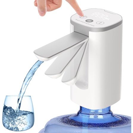 Vikbar hink vattenpump elektrisk vattendispenser, smart LED-display