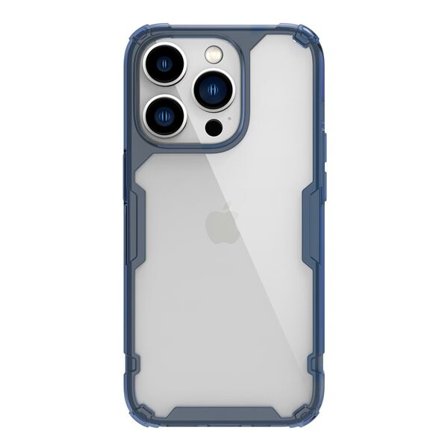 Nillkin Nature Pro-etui iPhone 14 Pro Max pansret cover blå