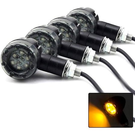 4 stk. Motorcykel Blinklys 13LED Blinklys 12V Vandtæt Leje Blinklys Universal til Motorcykel Scooter Quad Cruiser Off Road
