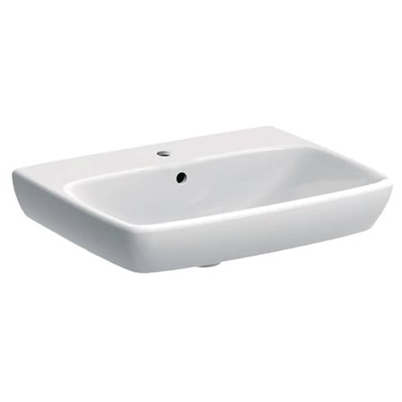 Lavabo 60 Geberit Selnova Square 60 cm sospeso bianco