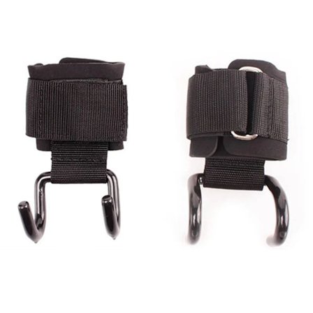 2 Treningsvekterløftkroker Gym Vekterløfting Treningsgrep med Håndleddsstøtte og Styrke Manualer