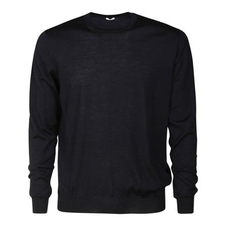 Malo, Malo Sweaters Blue Blauw, Heren, Maat:L