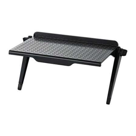 Plastskärmhållare för datormonitor, LCD-TV, set-top box, multifunktionell, stansfri förvaring (Svart, L)