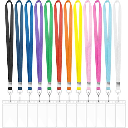 12-pakning kryssningsbånd med ID-kortholder, slitesterkt bånd med vanntett ID-kortholder