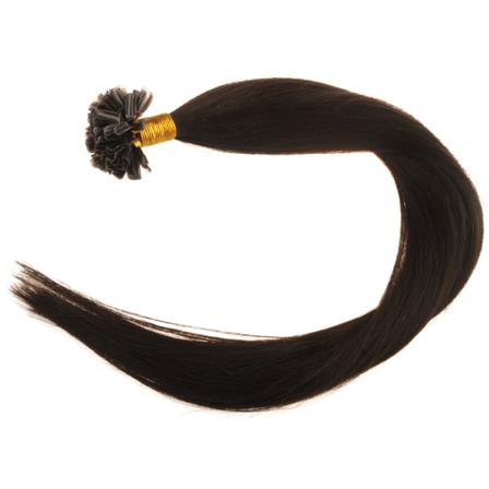 #2 Mörkbrun - Original Äkta Löshår Remy Nagelslingor