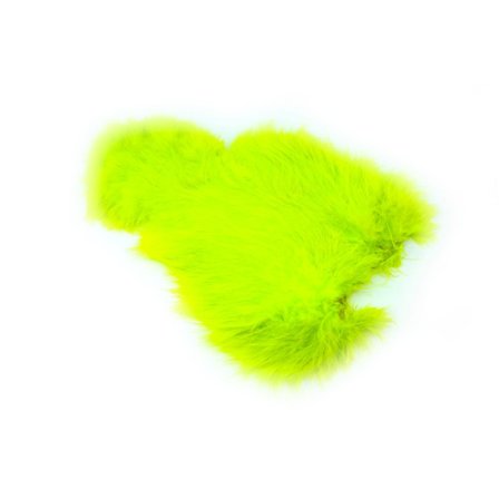 Whiting Spey SH/C - White dyed Fl. Yellow Chartreuse