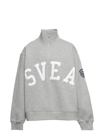 K. Half Zip Logo Sweat Grey Svea