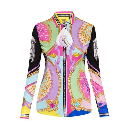 Versace Patterned shirt , Roze , Dames , Maat: L