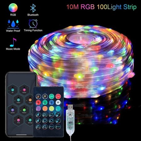 LED Strip Lys Juletræslampe 10M 100LYS 10M 100LYS