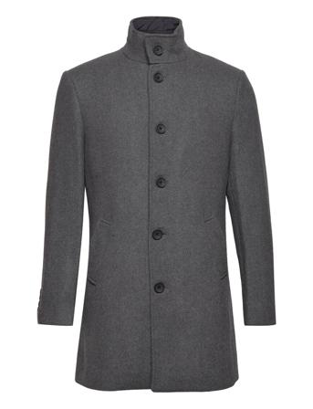 Bs Ontario Slim Fit Coat Grey Bruun & Stengade