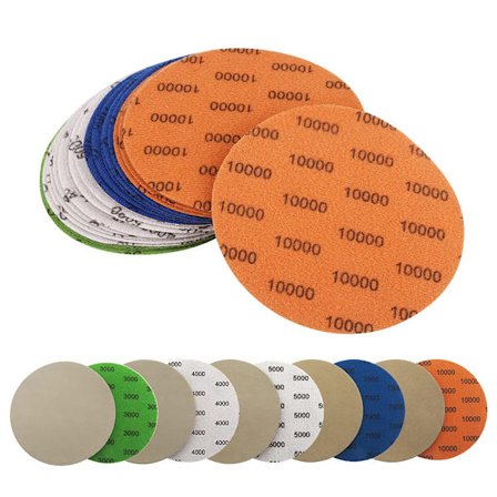 25 stk. Runde Slibeskiver Vådt/Tørt Slibning Selv Slibeskive Til Elektrisk Sliber 3000/4000/5000/7000/10000 Korn