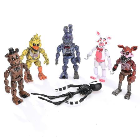 6x figurleker Fem netter på Freddys actionfigur Fnaf Barneleker Gaver Best