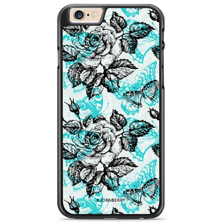 Bjornberry Skal iPhone 6/6s - Fjärilar & Rosor