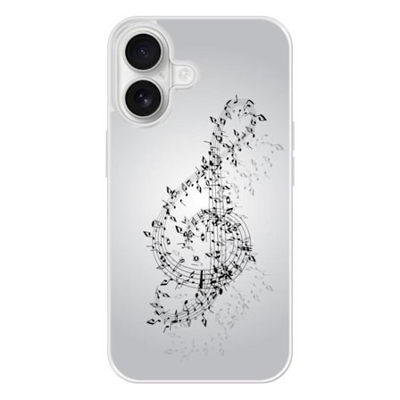 Siliconförstärkt tryckt skal kompatibelt med Apple iPhone 16 Vals av noter