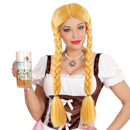 Paryk med Fletninger Oktoberfest