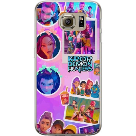 Yhteensopiva Puhelinkuori Samsung Galaxy S6 Kawaii KPop Demon Hunters vinyylikeräilykohde