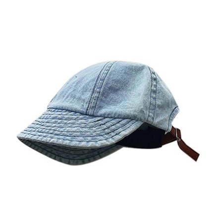 Barne Strandhatter Jeanshatt Baby Baseballhatt for Utendørs Sport Baby Jente Gutter Baseballcaps Sportshatt Lyseblå