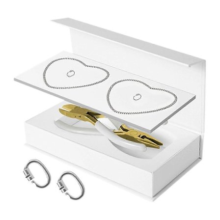 2 stk. Permanente Armbåndssæt Smykker til Voksne Matchende Par Armbånd DIY Armbåndssæt til Fødselsdagsdate Aktivitet