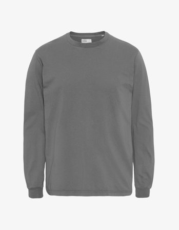 Oversized Organic LS T-shirt - Storm Grey - S