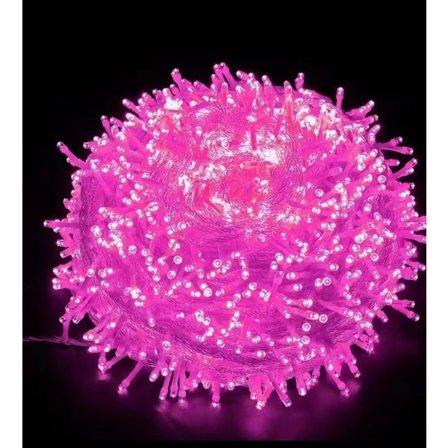 Julbelysning, LED-ljusslinga, 10M 100 LED-stjärnljus, 8 lägen (rosa ljus)