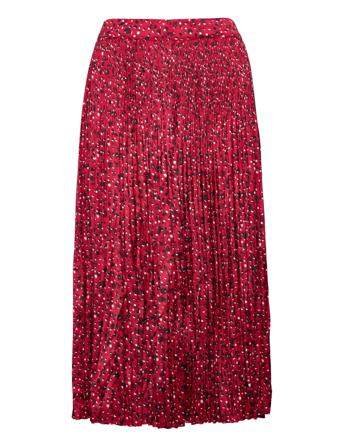 Pleated Printed Maxi Skirt In Recycled Polyester Knälång Kjol Multi/mönstrad Scotch & Soda