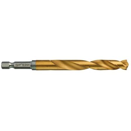 Milwaukee SHOCKWAVE Red Hex HSS-G TIN Metallbor 1-pakning 10 mm, Maskintilbehør & forbruk