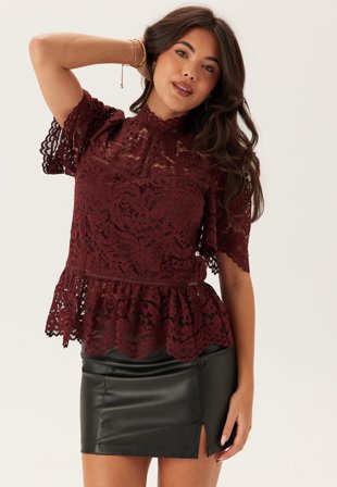 Bubbleroom Occasion Cotton Lace Blouse Klær