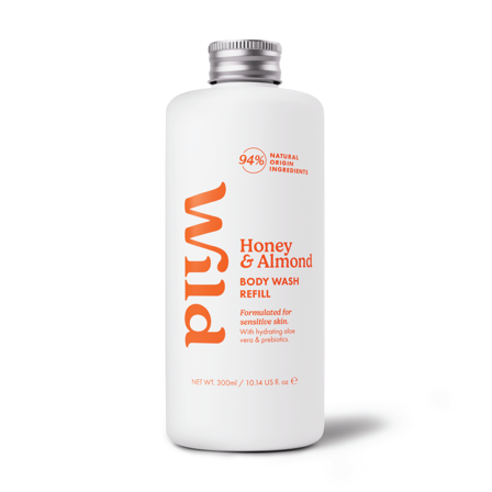 Wild Body Wash Refill Honey Almond, 300 ml
