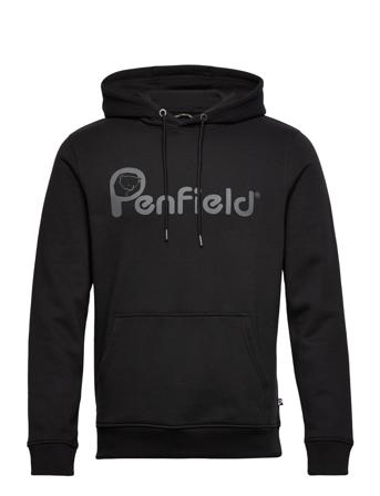 Penfield Bear Chest Print Hooded Bb Sweat Hoodie Trøje Sort Penfield