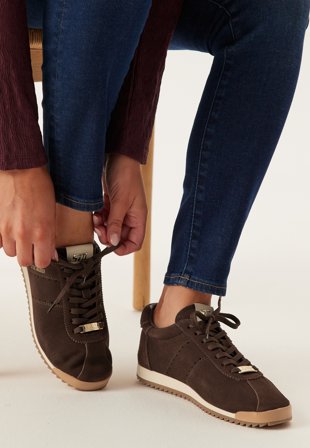 Steve Madden - Mirage-sm Suede Sneaker - 880 Cho Brn Sd - Kläder - - Bubbleroom