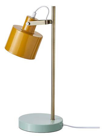 Ocean Bordlampe Curry/Messing/Turkis Home Lighting Lamps Table Lamps Multi/mønstret Dyberg Larsen