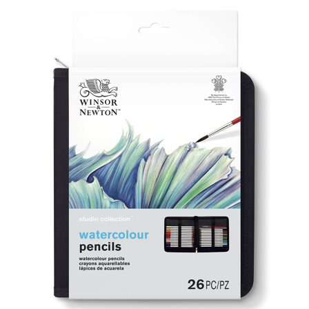 Winsor & Newton Studio Collection Akvarelblyanter Wallet-sæt