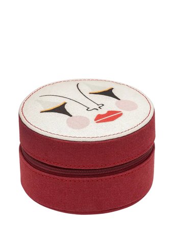 Anna + Nina Pierrot Jewellery Box - Burgundy - ONE SIZE