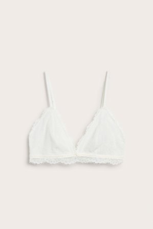 Kappahl | Stanik braletka z koronki | Offwhite