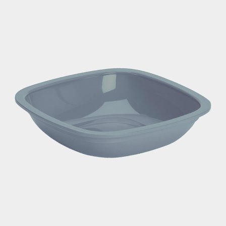 Piatto fondo in plastica Nordiska Plast, grigio, 18.5 cm