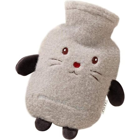 Varmtvandsflaske, Varmtvandspose, Termos Hyggelig Blød Plys