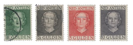 Hollandske Antiller 1950 - NVPH 230-233 - Stemplet