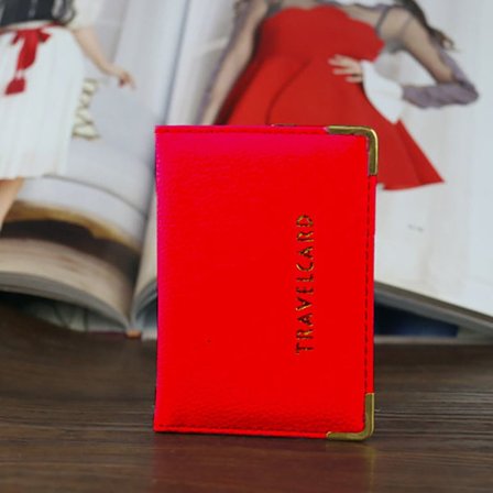 Deksel Bussveske Jernbane Kortlomme RØD - spot salg