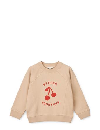 Aude Placement Sweatshirt Tops Sweatshirts & Hoodies Sweatshirts Pink Liewood