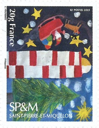 Saint Pierre og Miquelon - Jul 2023 - Postfrisk frimærke