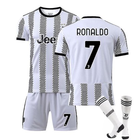 RONALDO #7 22-23 Juventus Hjemmefotballtreningsdrakt Voksen Komfort for barn