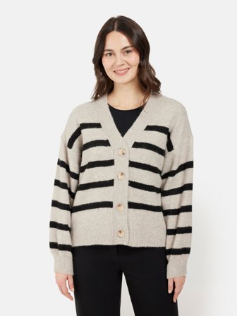 B. COPENHAGEN - Cardigan - Beige / Sort