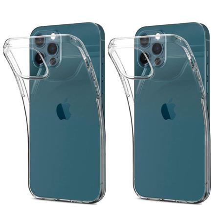 2-pack Iphone 12 Pro Max Skal Ultra-slim Transparent Tpu Transparent