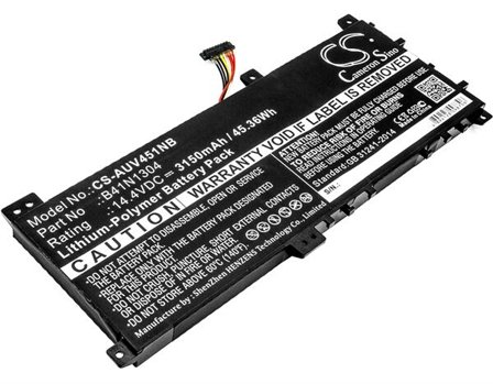 Batteri til bærbar PC for Asus VivoBook V451LA, VivoBook V451LA-DS51T