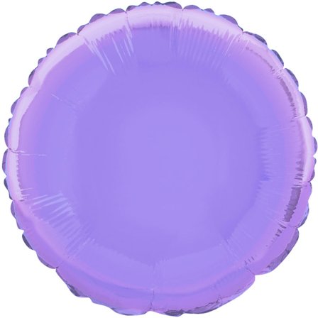 Folieballon Rund Lyslilla
