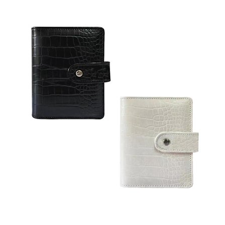 A7pu Ko-läder Handkonto Lösblad Budget Reseplanering Anteckningsbok Mode Affärer 45 Linjer Inuti P